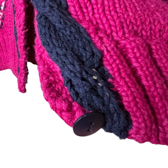 VTG AJ BRANDON Knitted Button Up V-Neck Sweater - Picture 8 of 10